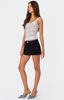 Edikted Kerry Sheer Lace Tank Top