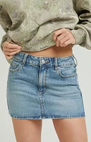 PacSun Bella Medium Indigo Denim Mini Skirt