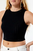 LA Hearts Phoebe Knit High Neck Tank Top