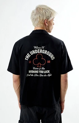 Pacsun The Underground Casino Resort Graphic Oversized Camp Shirt