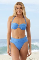 VYB Blue Lyla High Waisted Bikini Bottom