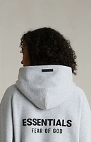 Fear of God Essentials Women's Light Heather Grey Fleece Cropped Hoodie