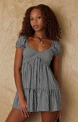 Your Favorite Gingham Babydoll Mini Dress