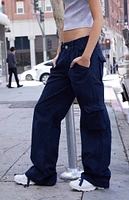 Navy Kimmy Low Rise Cargo Pants