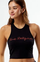 True Religion Crystal Cropped Tank Top