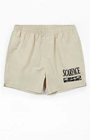 Cream Scarface Swim 4.5" Trunks
