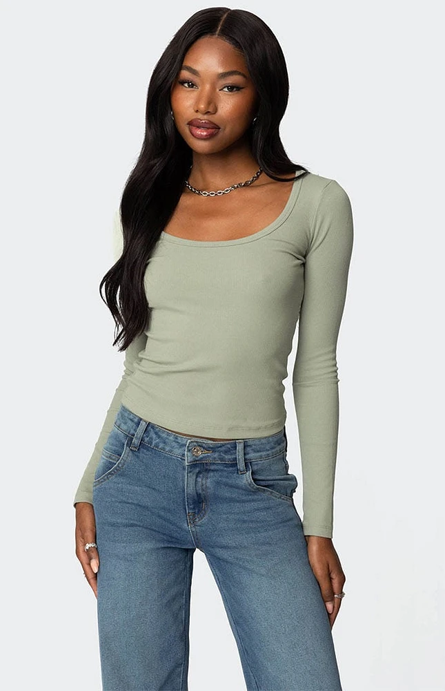 Edikted Makenna Scoop Neck Top