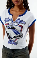 True Religion x Ford Notched Ringer T-Shirt