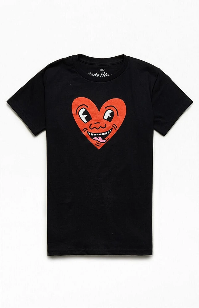 Ripple Junction Kids Keith Haring Heart T-Shirt