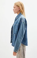 PacSun Medium Indigo Denim Shacket