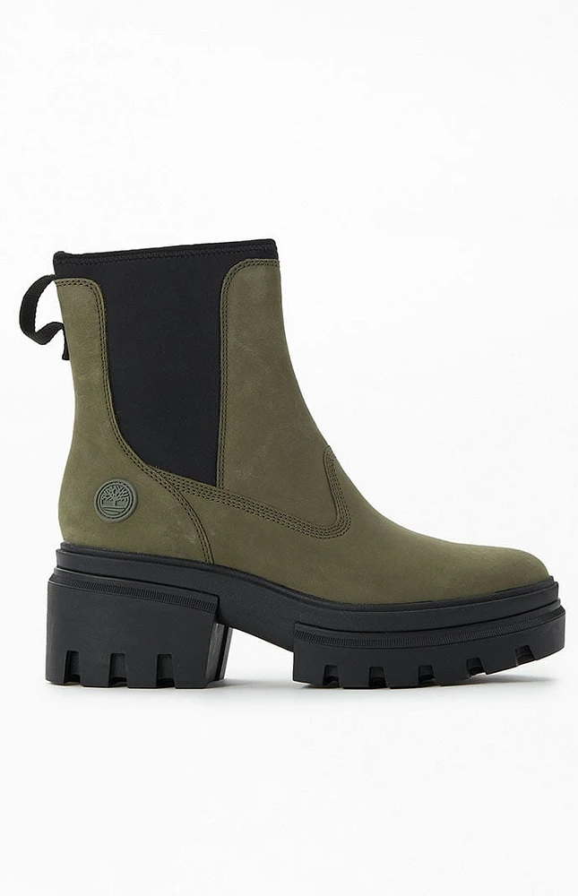 Timberland Women's Green Everleigh Chelsea Boots