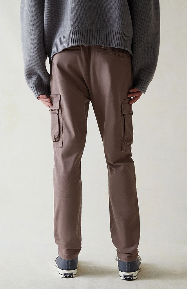 PacSun Eco Stretch Canvas Taupe Slim Cargo Pants