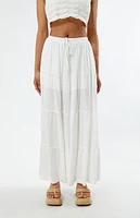 Classic Tiered Maxi Skirt