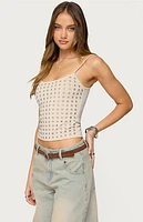 Edikted Vallie Grommet Tank Top