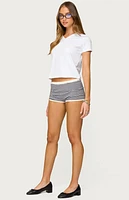 Edikted Ornella V Neck T-Shirt