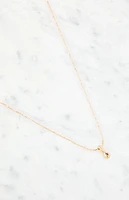 LA Hearts I Initial 14K Gold Plated Necklace