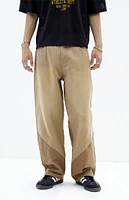 PacSun Tan Multi-Tone Baggy Jeans