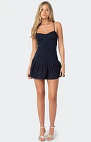 Edikted Cupped Drop Waist Mini Dress