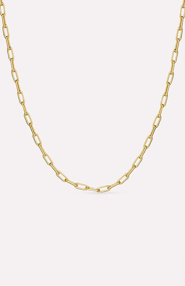 Ana Luisa Laura Slim Link Chain Necklace