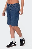 Edikted Stargirl Denim Bermuda Shorts