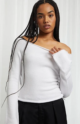 Beverly & Beck Off-The-Shoulder Flare Sweater