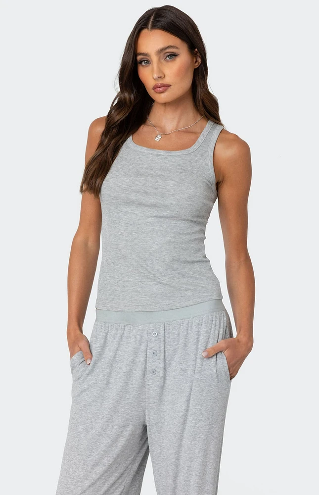 Edikted Kylian Ribbed Tank Top