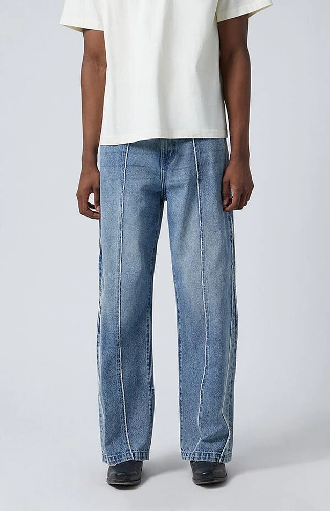 Pacsun Light Indigo Seamed Extreme Baggy Jeans
