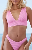 VYB Lilac Tori Scrunch Wide Strap Bralette Bikini Top