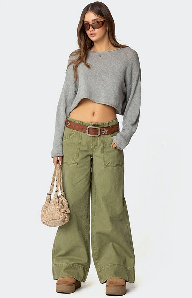 Edikted Vivienne Twill Baggy Pants