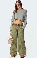 Edikted Vivienne Twill Baggy Pants
