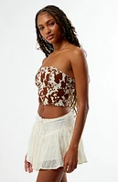 Pacsun Bessie Denim Corset Top