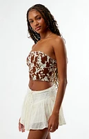 PacSun Bessie Denim Corset Top