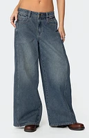 Edikted Hilla Side Split Baggy Jeans