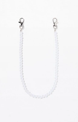 LA Hearts Faux Pearl Wallet Chain