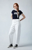 PacSun Eco White Barrel Jeans