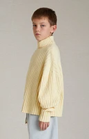 Fear of God Essentials Kids Garden Yellow Turtleneck Sweater