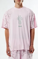 Civil Pink Concrete Sin Acot T-Shirt