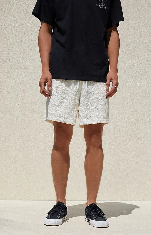 PacSun Cream Textured Shorts