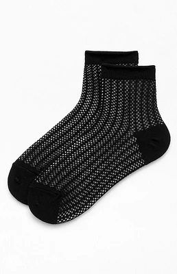 Knit Mesh Ankle Socks