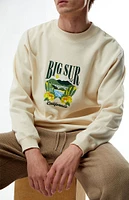 PacSun Big Sur Embroidered Crew Neck Sweatshirt