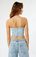 Pacsun Briella Denim Tube Top