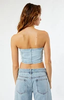 PacSun Briella Denim Tube Top