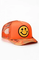 Happy Caps Happy Face Camo Foam Trucker Hat