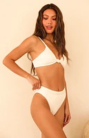 White Ultra High Cut Bikini Bottom