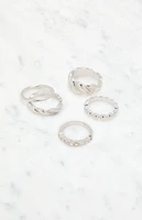 LA Hearts 5 Pack Twisted Rings