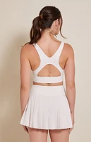 PAC 1980 WHISPER Active Ivory Dropped Waist Pleated Mini Skort