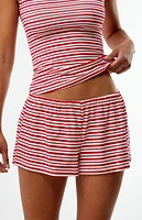 WEWOREWHAT Striped Knit Pull On Hot Shorts