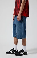 PacSun Dark Indigo Extreme Baggy Denim Shorts