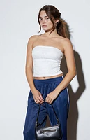 LA Hearts Lace Longline Tube Top