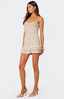 Edikted Tammi Lace Mini Dress